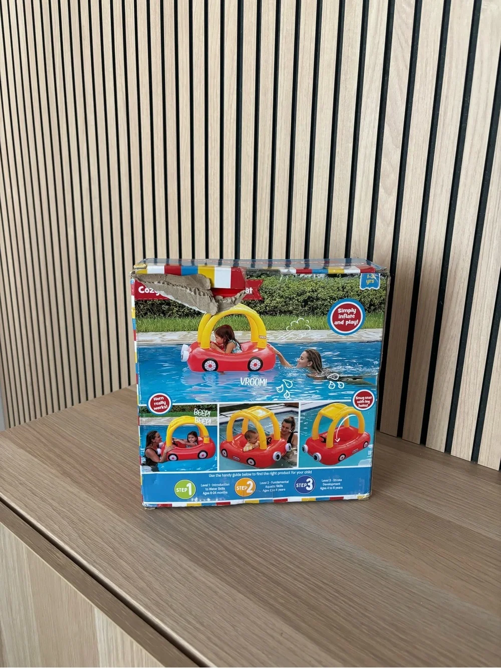 Little Tikes Car Cozy Coupe Inflatable Float - Red & Yellow